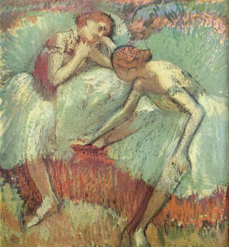Постер (плакат) Tanzerinnen in Grun	

