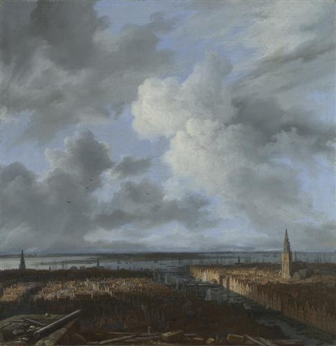 Постер (плакат) A Panoramic View of Amsterdam looking towards the IJ
