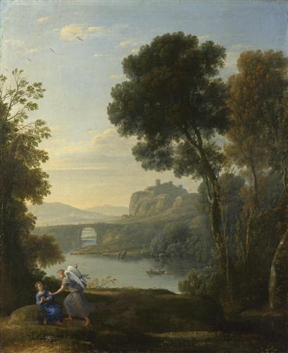 Постер (плакат) Landscape with Hagar and the Angel
