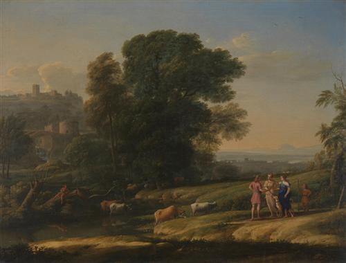 Постер (плакат) Landscape with Cephalus and Procris reunited by Diana
