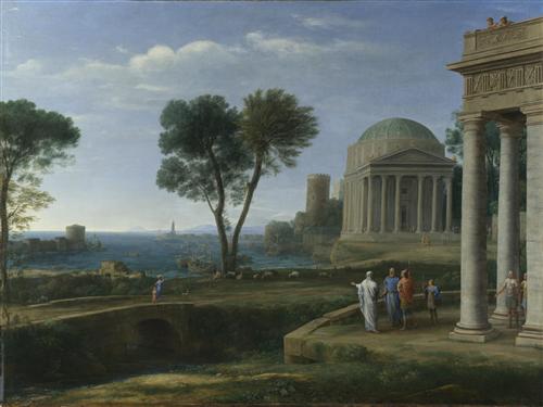 Постер (плакат) Landscape with Aeneas at Delos
