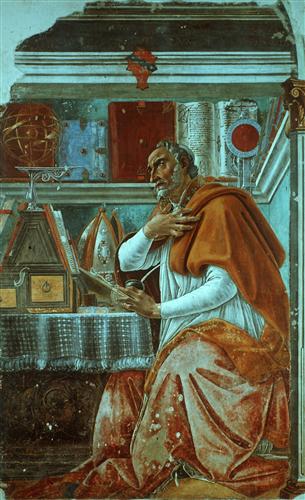 Постер (плакат) St. Augustinus in prayer (2)	
