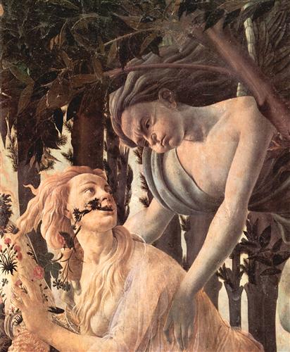 Постер (плакат) Spring Primavera (detail Nymphe Chloris becomes from zephir, which God of the wind pursues)	
