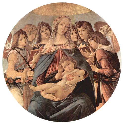 Постер (плакат) Madonna with six angels	
