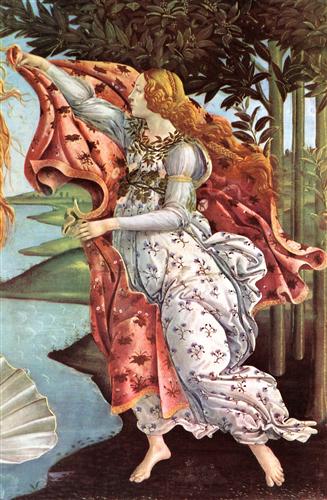 Постер (плакат) Birth of  the Venus (detail 4)	

