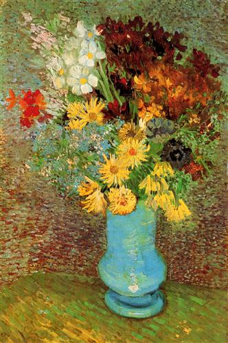 Постер (плакат) Vase with Daisies and Anemones
