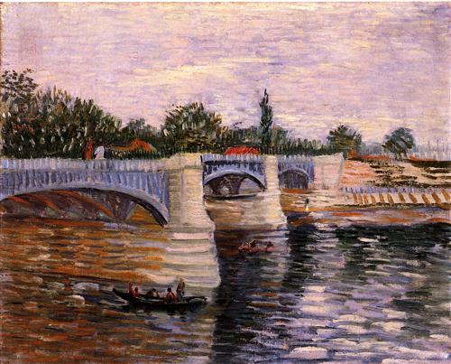 Постер (плакат) The Seine with the Pont de la Grande Jette
