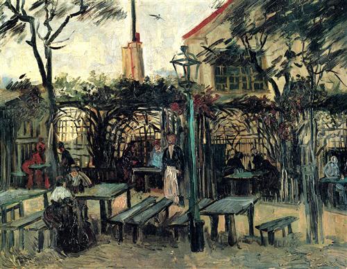 Постер (плакат) Terrace of a Cafe on Montmartre La Guinguette
