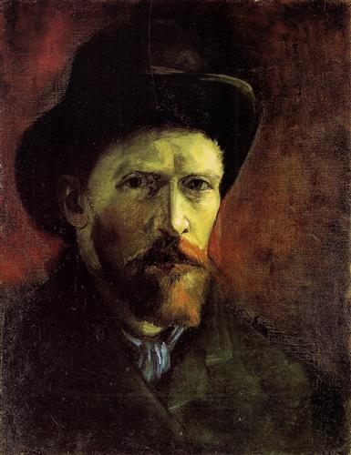 Постер (плакат) Self-Portrait with Dark Felt Hat
