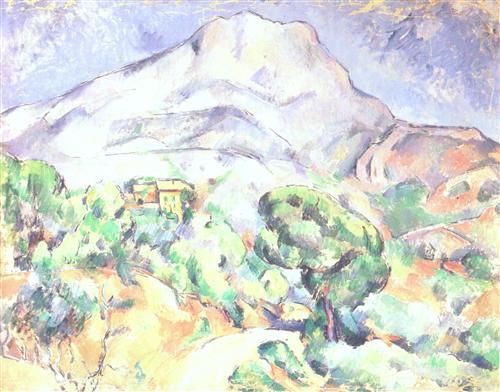 Постер (плакат) Montagne Sainte-Victoire au-dessus de la route du Tholonet (vers)	
