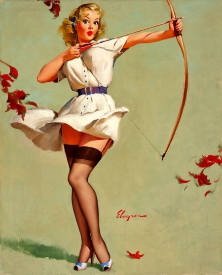 Постер (плакат) Девушка с луком