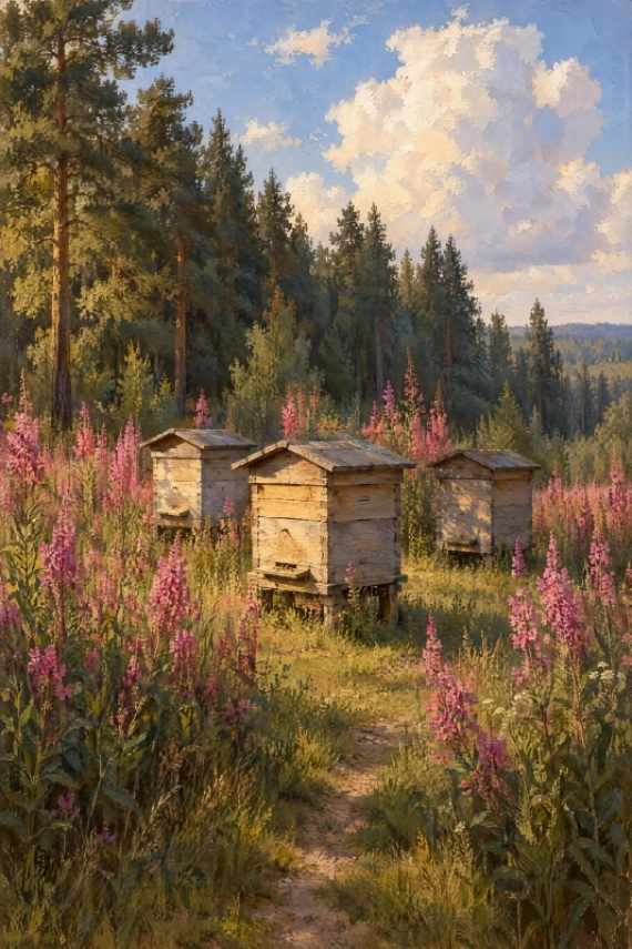 Постер Пасека в иван-чае