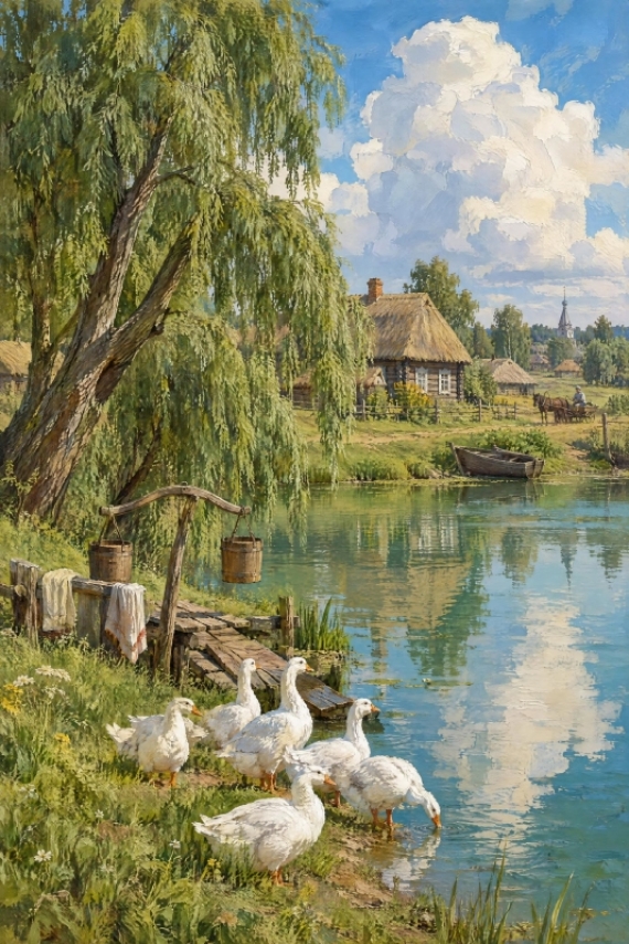 Постер Гусиный водопой