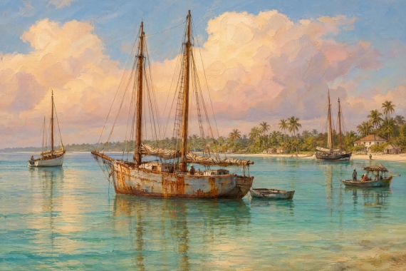 Постер Лагуна старых шхун