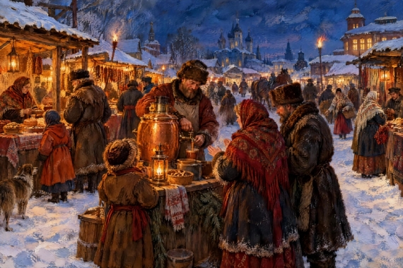 Постер Сбитень и факелы