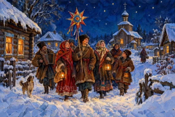 Постер Святочные огни