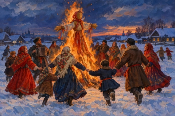 Постер Чучело на костре