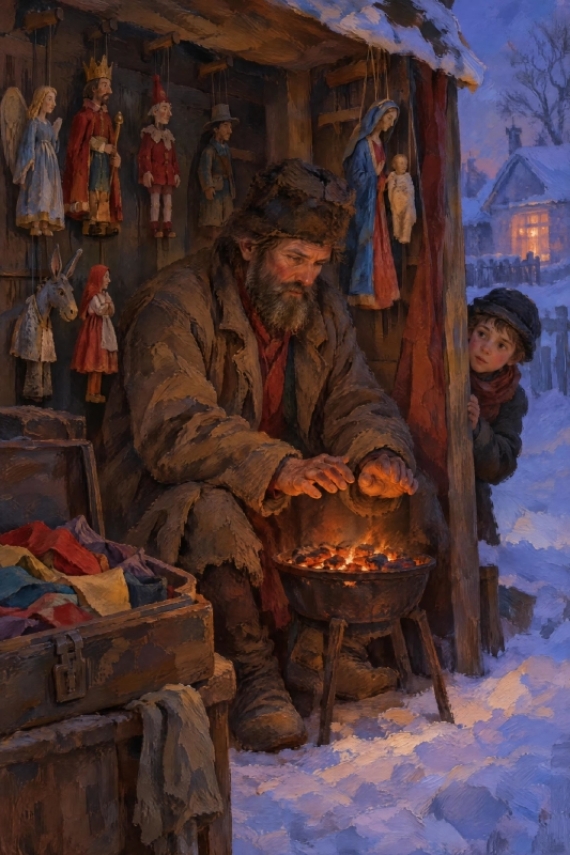 Постер За ширмой тепло