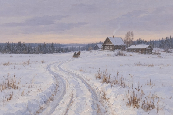 Постер Зимник через поле