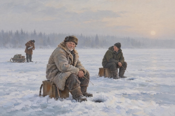 Постер Клёв на перволёдье