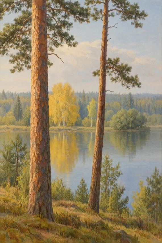 Постер Сосновая кулиса