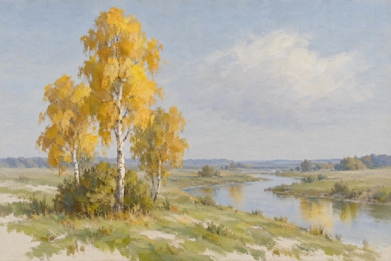 Постер Акварельный перелесок
