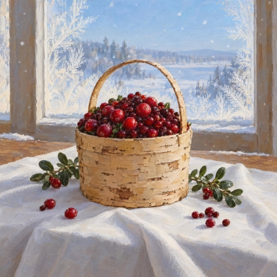 Постер Клюквенный туесок