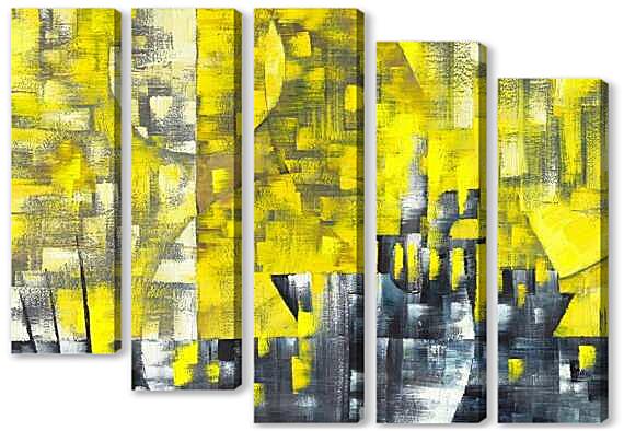 Модульная картина - Ночной город