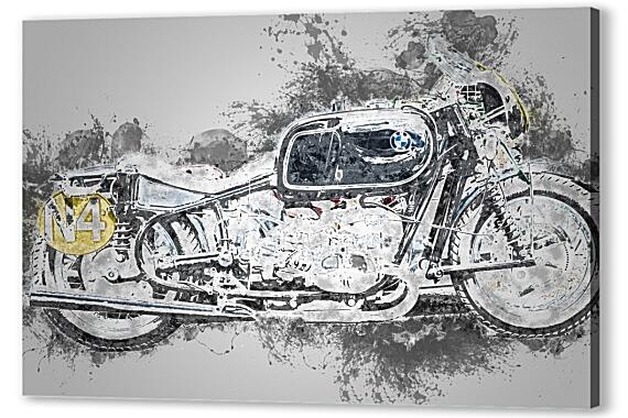 Картина маслом - Мотоцикл