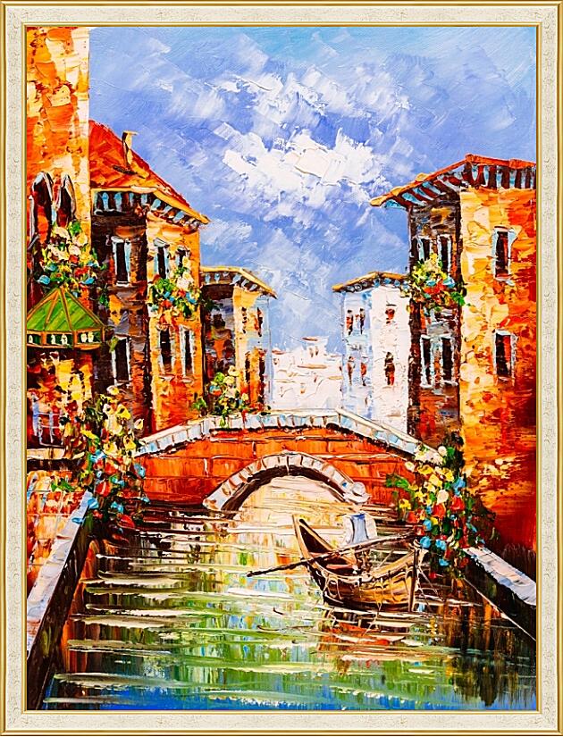 Картина - Венеция гондольер