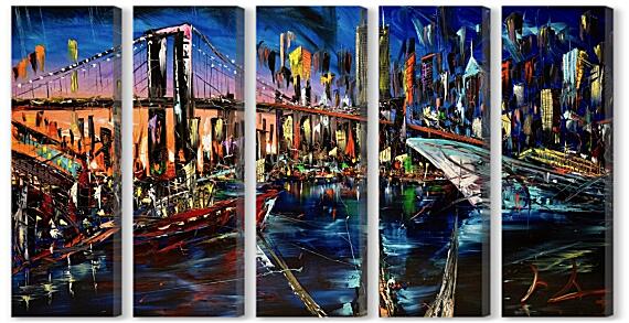 Модульная картина - Мост Нью-Йорк
