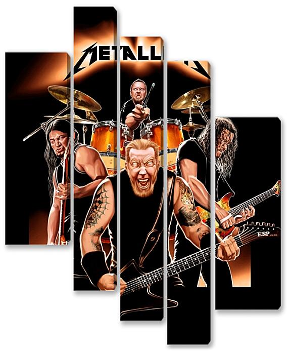 Модульная картина - Metallica Live