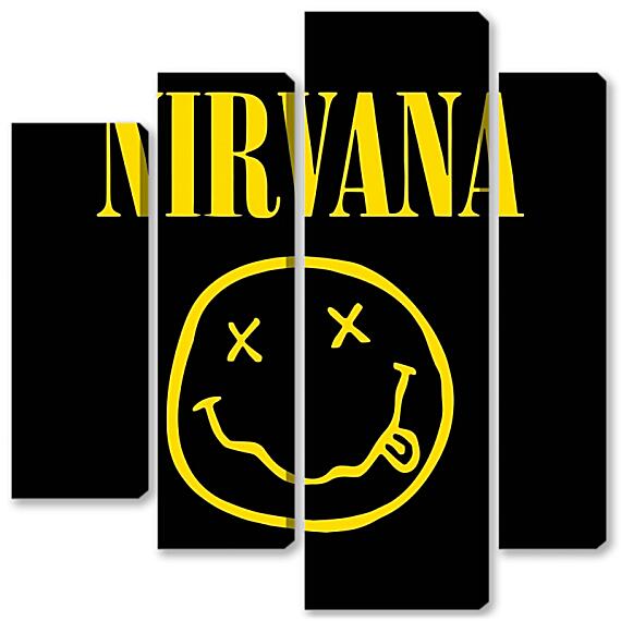 Модульная картина - Nirvana логотип