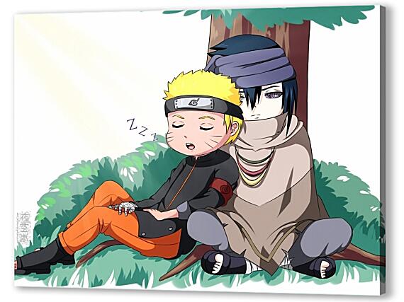 Постер (плакат) - Naruto and Saske