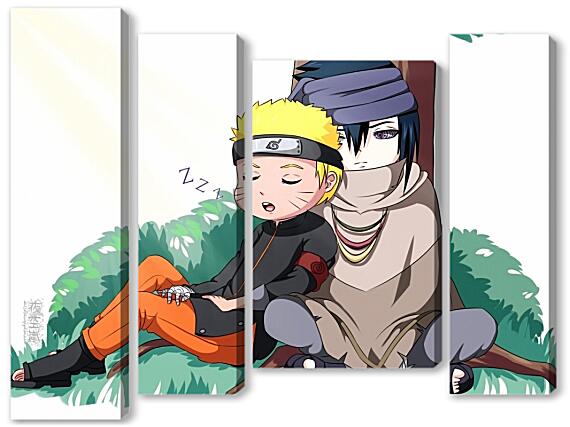 Модульная картина - Naruto and Saske