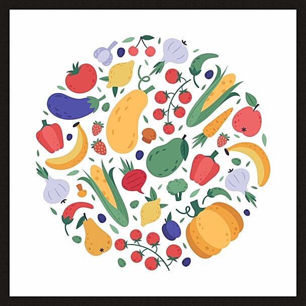 Картина - Овощи и фрукты