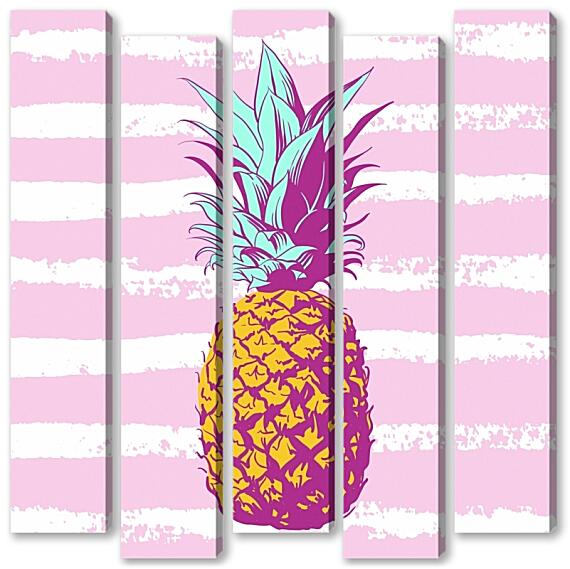 Модульная картина - Ананас