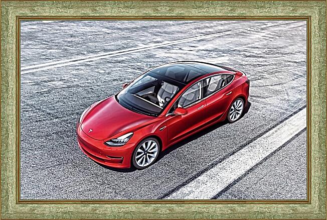 Картина - Tesla Black Red