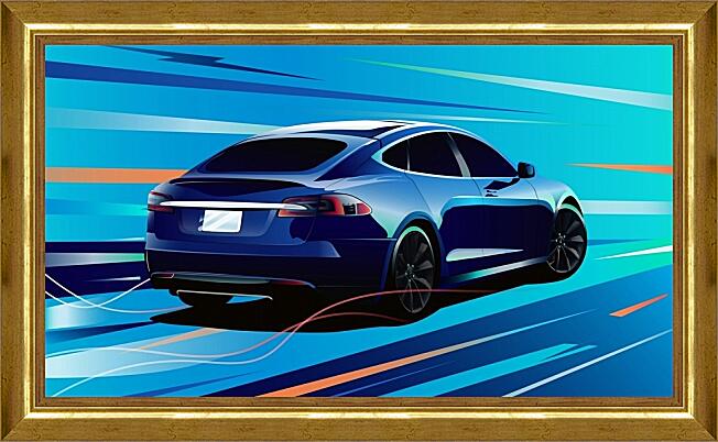 Картина - Tesla Model S Art