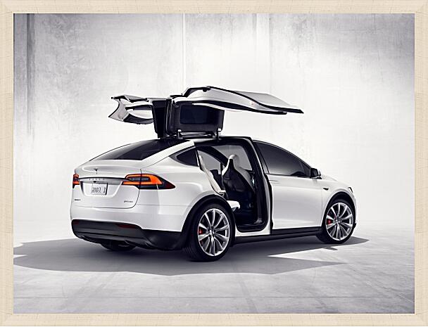Картина - Tesla Model X Back