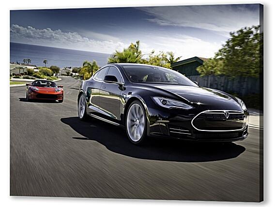 Картина маслом - Tesla Racing