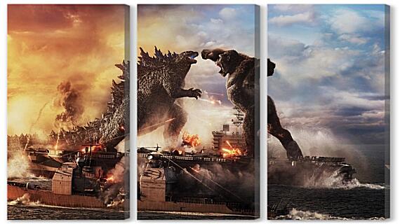 Модульная картина - Godzilla vs Kong