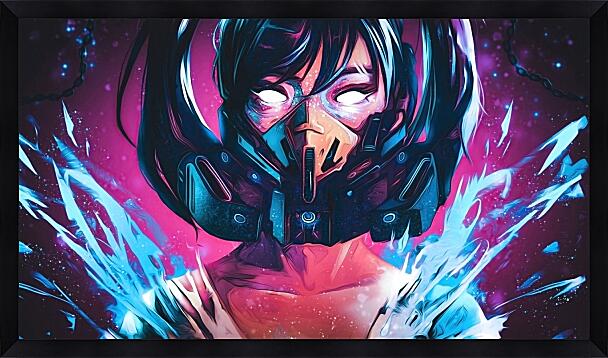 Картина - В противогазе