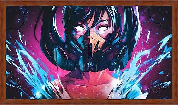 Картина - В противогазе