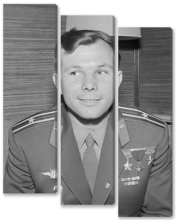 Модульная картина - Космонавт Гагарин