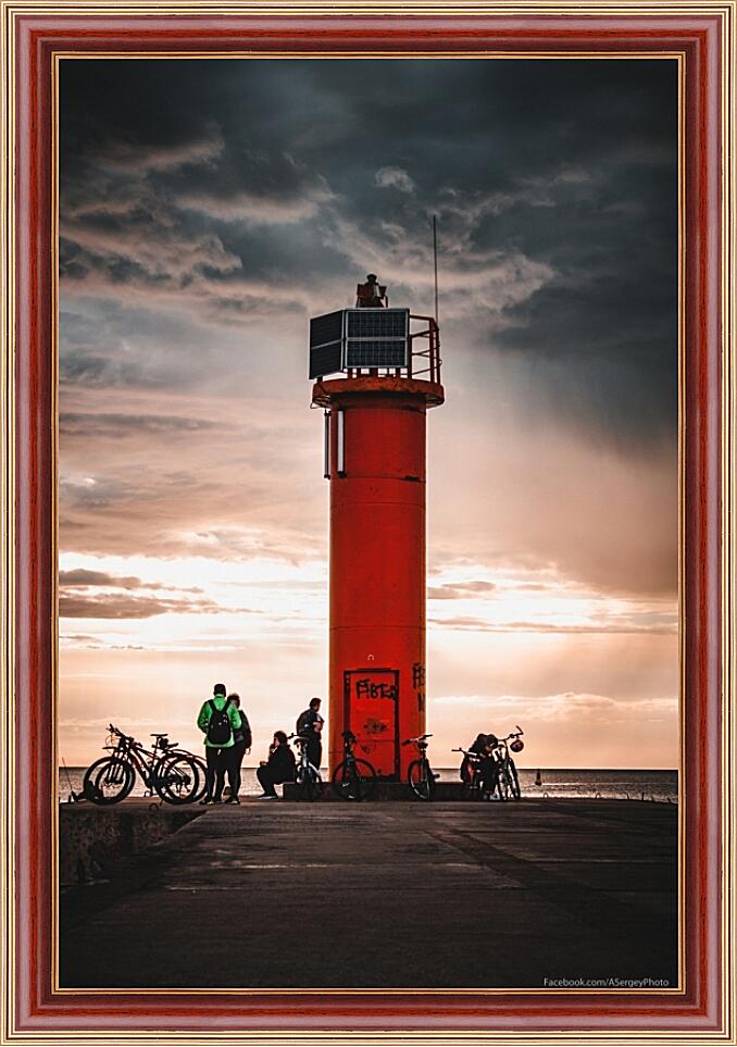 Картина - Рижский маяк