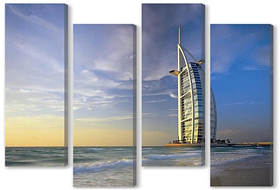 Модульная картина - Отель парус в Дубае