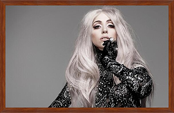 Картина - Леди Гага с серыми волосами