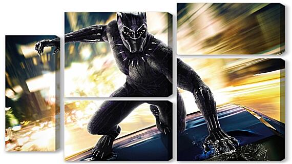 Модульная картина - Black Panther