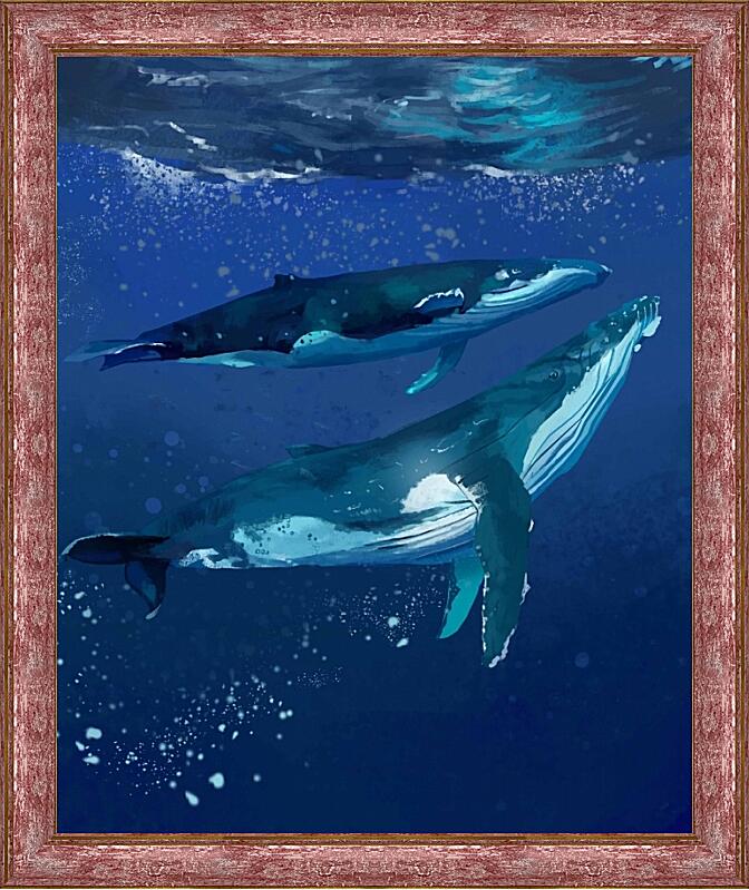 Картина - Любовь китов